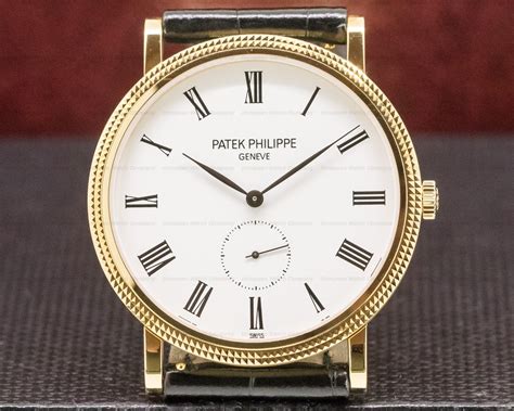 patek philippe calatrava mens 18k yellow gold watch 5119j-001|Patek Philippe Calatrava 18k Yellow Gold Men's Watch 5119.